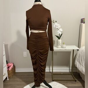 NWOT SHEIN brown set